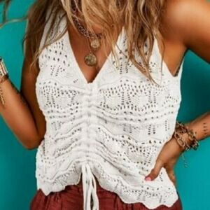 Jessica Simpson Crochet Tank Top